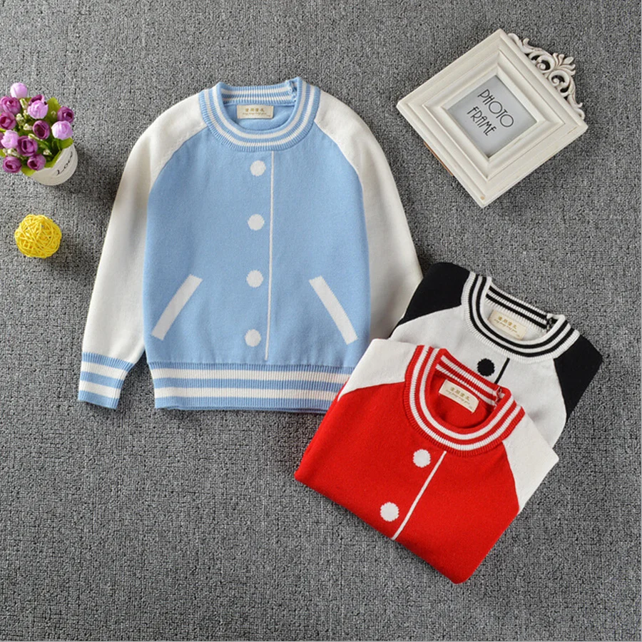 New Autumn Boys Girls Sweater Kids Children Fashion Baseball Pullovers Jumper Sweater Girl Knitwear Baby Girls Clothes Outerwear
New Autumn Boys Girls Sweater Kids Children Fashion Baseball Pullovers Jumper Sweater Girl Knitwear Baby Girls Clothes Outerwear
