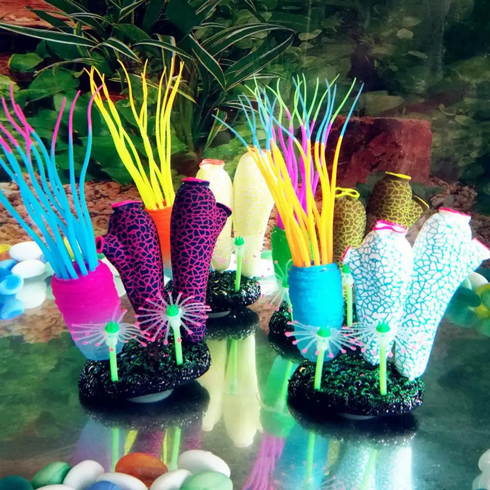 45# New Aquarium Fish Tank Artificial Soft Sea Anemone Squirt Silicone Fluorescent Fish Tank Decor
45# New Aquarium Fish Tank Artificial Soft Sea Anemone Squirt Silicone Fluorescent Fish Tank Decor