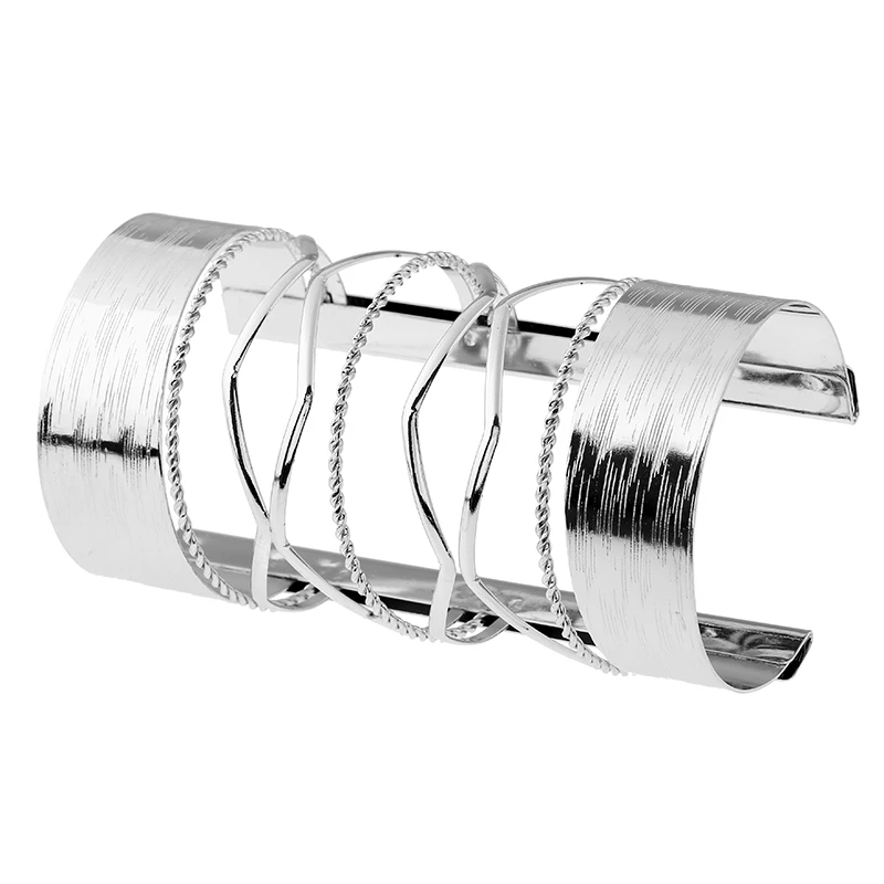 Exaggerate Punk Gold Silver Hollow Wide Cuff Bracelets For Women Men Charm geometric long Bangle Bracelet
Exaggerate Punk Gold Silver Hollow Wide Cuff Bracelets For Women Men Charm geometric long Bangle Bracelet