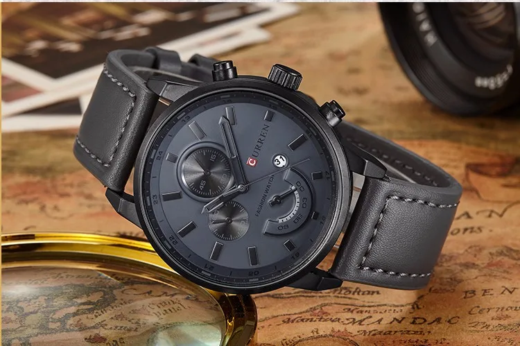 CURREN Men Watch 2019 Top Brand Luxury Leather Quartz Men Watches Fashion Casual Sport Clock Men Wrist watches Relogio Masculino
CURREN Men Watch 2019 Top Brand Luxury Leather Quartz Men Watches Fashion Casual Sport Clock Men Wrist watches Relogio Masculino