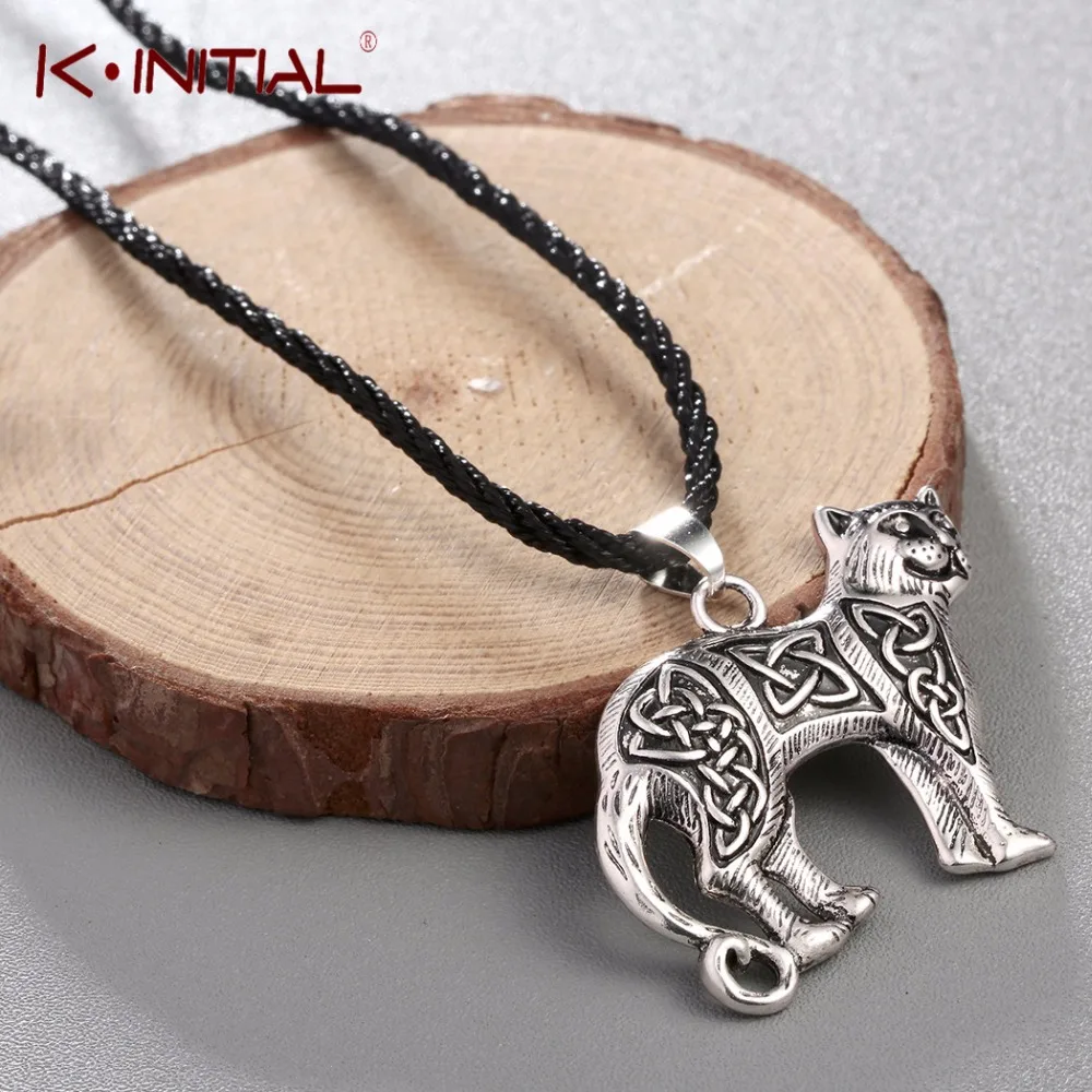 Kinitial Valknut Vikings Amulet Pendant Necklace Irish Knot Animal Cute Cat Necklaces Men Jewelry for Love Gif
Kinitial Valknut Vikings Amulet Pendant Necklace Irish Knot Animal Cute Cat Necklaces Men Jewelry for Love Gif