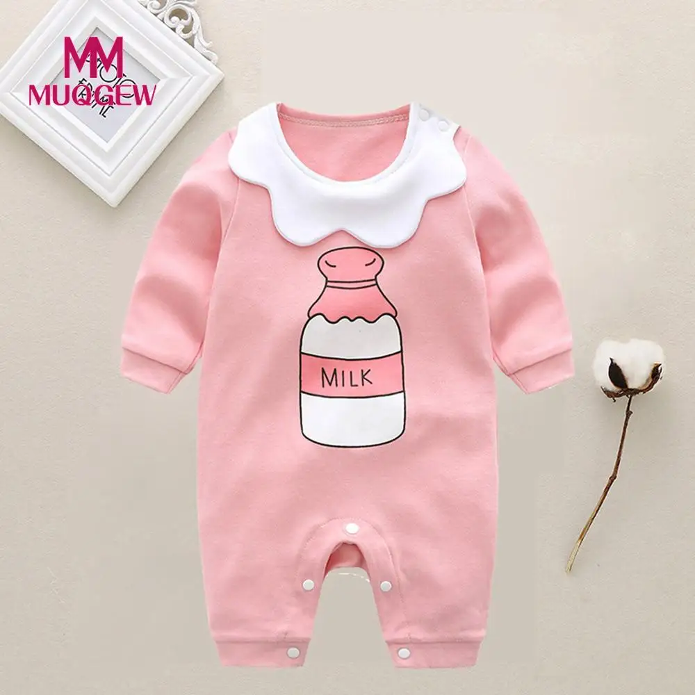 MUQGEW Autumn kids baby rompers infant girls clothes newborn jumpsuit Milk Bottle Letter printed romper bebes girls clothing /PY
MUQGEW Autumn kids baby rompers infant girls clothes newborn jumpsuit Milk Bottle Letter printed romper bebes girls clothing /PY
