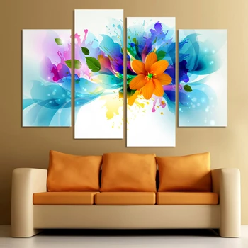 Free Shipping Hot Sell 4 Panels Modern Wall Painting abstract flower picture Home Decorative Art Picture Paint on Canvas Prints
Free Shipping Hot Sell 4 Panels Modern Wall Painting abstract flower picture Home Decorative Art Picture Paint on Canvas Prints