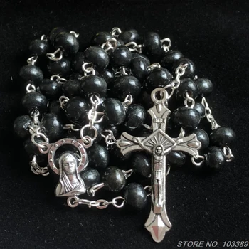 5pcs/pack 6*8mm bead rosary,wooden catholic rosary/ religous rosary/rosario necklace with VIRGIN MARY medal
5pcs/pack 6*8mm bead rosary,wooden catholic rosary/ religous rosary/rosario necklace with VIRGIN MARY medal