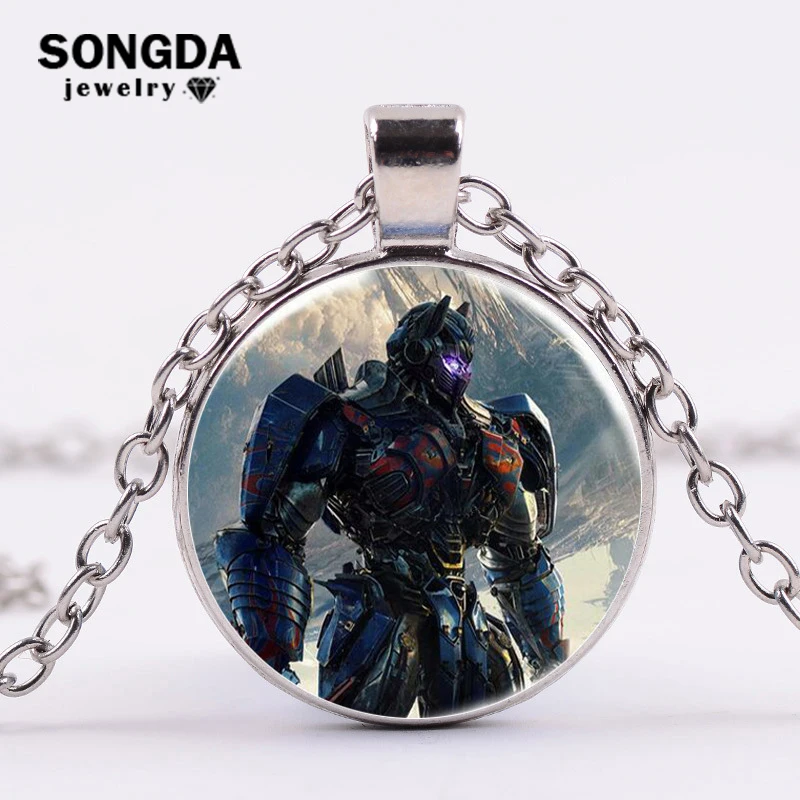 SONGDA Hot Movie Transformation Autobots Necklace Prowl Car Proul Figures Glass Cabochon Chain Choker Kids Jewelry Film Souvenir
SONGDA Hot Movie Transformation Autobots Necklace Prowl Car Proul Figures Glass Cabochon Chain Choker Kids Jewelry Film Souvenir