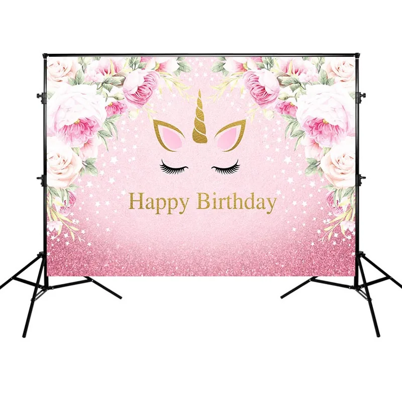 Unicorn Theme Banner Background Birthday Party Photography Backdrop Red Flowers and Pink Backgrounds Vinyl Cloth
Unicorn Theme Banner Background Birthday Party Photography Backdrop Red Flowers and Pink Backgrounds Vinyl Cloth