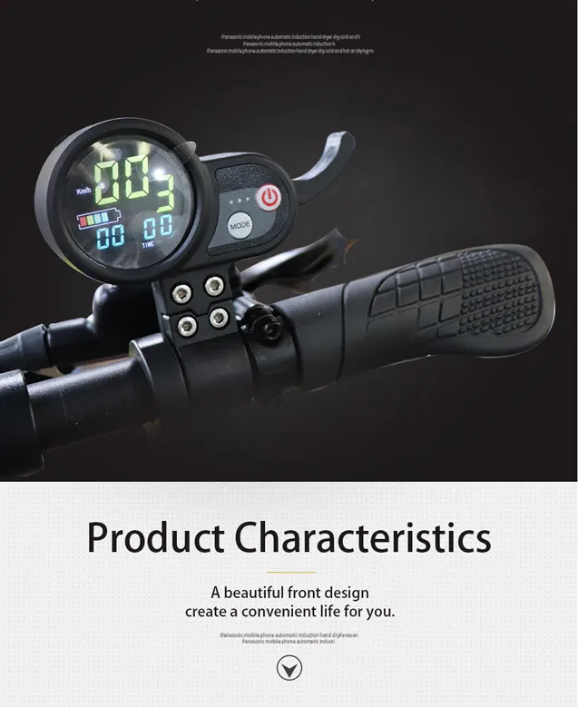 Excellent 36V  350W 500W Electric Scooter with seat Electric Bike 10inch long distance Lithium Battery Adult Foldable Hoverboard e scooter 3