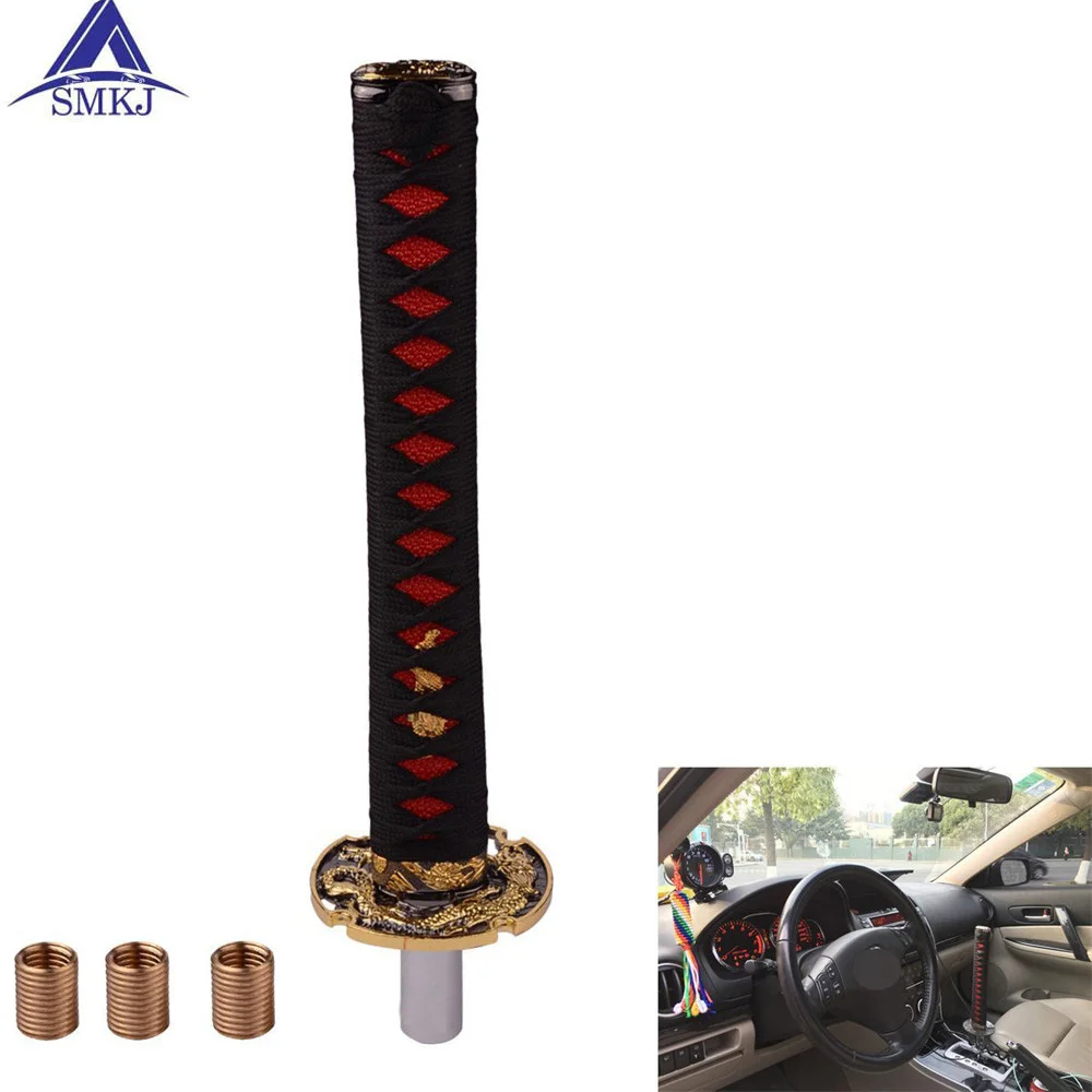 Newest Samurai Sword Shift Knob Shifter Metal Weighted Sport Racing Manual Transmission Handle Gear Shift Knob Palanca de cambio
Newest Samurai Sword Shift Knob Shifter Metal Weighted Sport Racing Manual Transmission Handle Gear Shift Knob Palanca de cambio