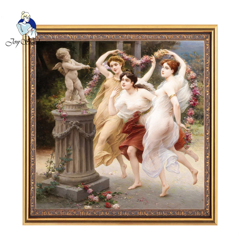 JOY SUNDAY Needlework DIY DMC 14CT 11CT Cross stitch Sets For Embroidery kits Dancing Counted Cross-Stitching Wall Home Decro | Дом и сад