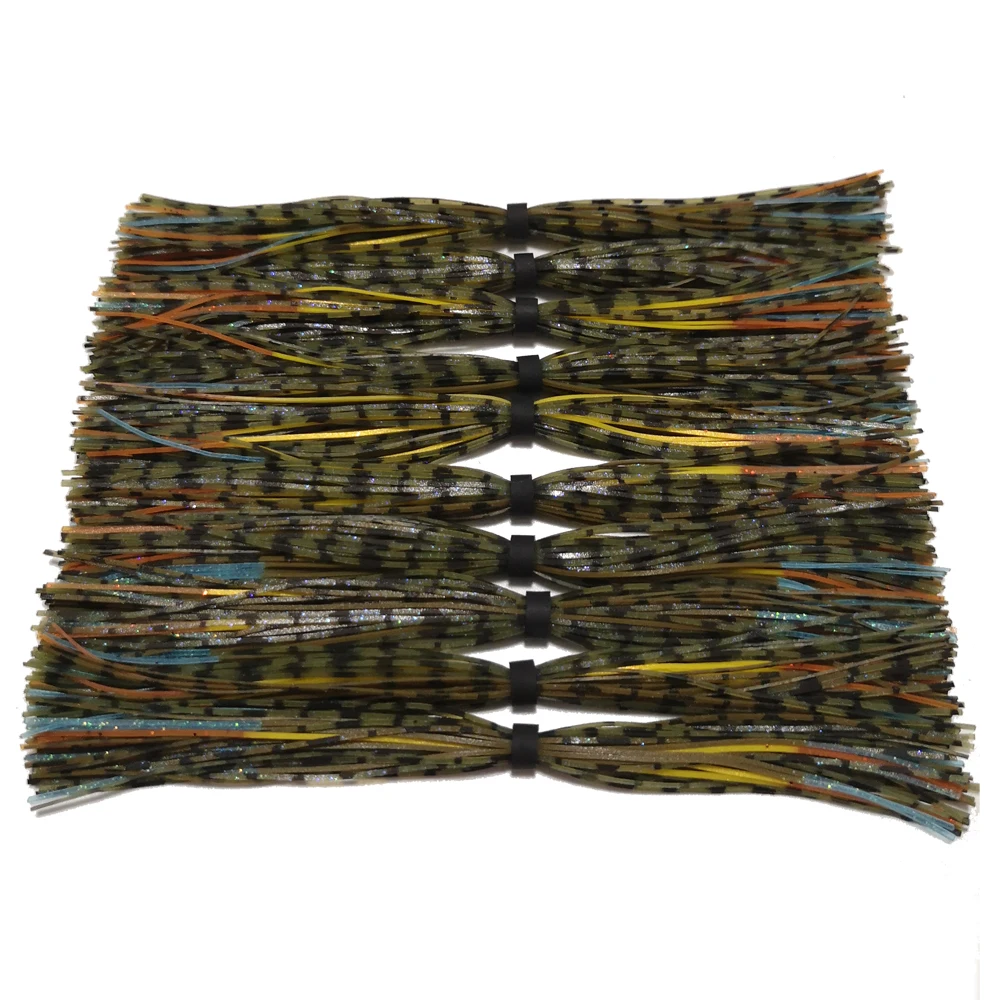 10 пряди 44/49 прядей SF052 Силиконовые юбки рыболовные аксессуары DIY Buzzbaits Spinner Buzz Bait