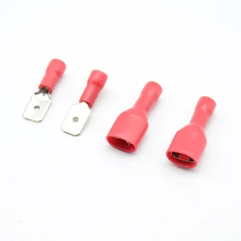 FDD 1.25-250 MDD1.25-250 6.3mm Red Female + Male Spade Insulated Electrical Crimp Terminal Connectors Wiring Cable Plug red
FDD 1.25-250 MDD1.25-250 6.3mm Red Female + Male Spade Insulated Electrical Crimp Terminal Connectors Wiring Cable Plug red