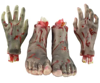 Realistic Bloody Latex Hands and Feet Halloween Props Haunted House Decoration Tricky Toys Easter Are Sold Together
Realistic Bloody Latex Hands and Feet Halloween Props Haunted House Decoration Tricky Toys Easter Are Sold Together