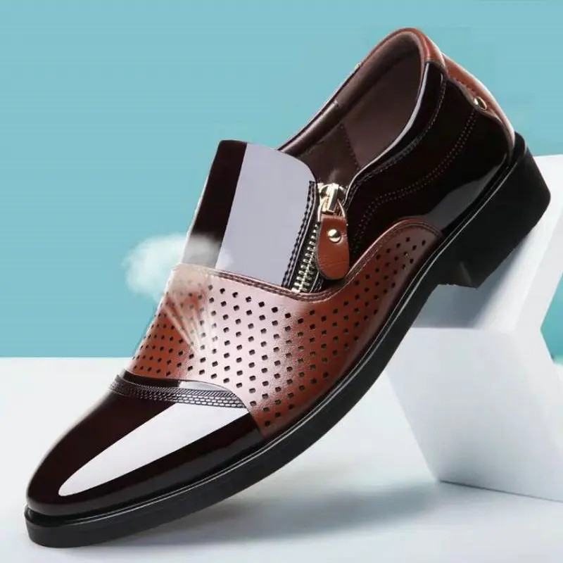 Men leather dress shoes New fashion Working Office shoes business wedding Breathable shoes Oxfords shoes Big size 38-48 A3-49
Men leather dress shoes New fashion Working Office shoes business wedding Breathable shoes Oxfords shoes Big size 38-48 A3-49