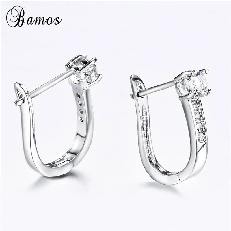 Bamos Brand Crystal Stud Earring Simple White AAA Zircon Earrings For Women Girls 925 Sterling Sliver Filled Fine Jewelry
Bamos Brand Crystal Stud Earring Simple White AAA Zircon Earrings For Women Girls 925 Sterling Sliver Filled Fine Jewelry