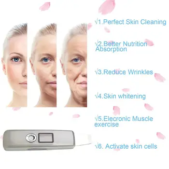 Facial Skin Scrubber LCD Portable Skin Spatula Exfoliator Blackhead Remover Beauty Device Peel Dermabrasion Skin Anti-Age
Facial Skin Scrubber LCD Portable Skin Spatula Exfoliator Blackhead Remover Beauty Device Peel Dermabrasion Skin Anti-Age