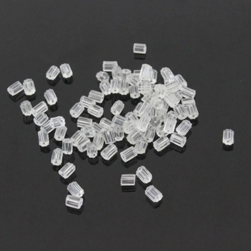 Transparent Cylinder Octagon Rubber Silica Gel Earrings Plug Hat DIY Earrings Accessory Rear Plug 100pc/pack
Transparent Cylinder Octagon Rubber Silica Gel Earrings Plug Hat DIY Earrings Accessory Rear Plug 100pc/pack