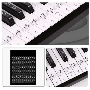 1 Sheet Piano Keyboard 54/61 Keys Electronic Keyboard 88Keys Stickers Music Decal Label Note Learn Biginners Kids
1 Sheet Piano Keyboard 54/61 Keys Electronic Keyboard 88Keys Stickers Music Decal Label Note Learn Biginners Kids