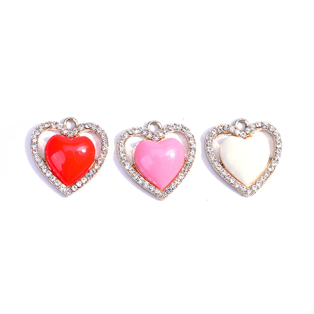 20 Multicolor Heart Charms, Goldplated Red Double Heart Charms Bracelet Necklace DIY
20 Multicolor Heart Charms, Goldplated Red Double Heart Charms Bracelet Necklace DIY