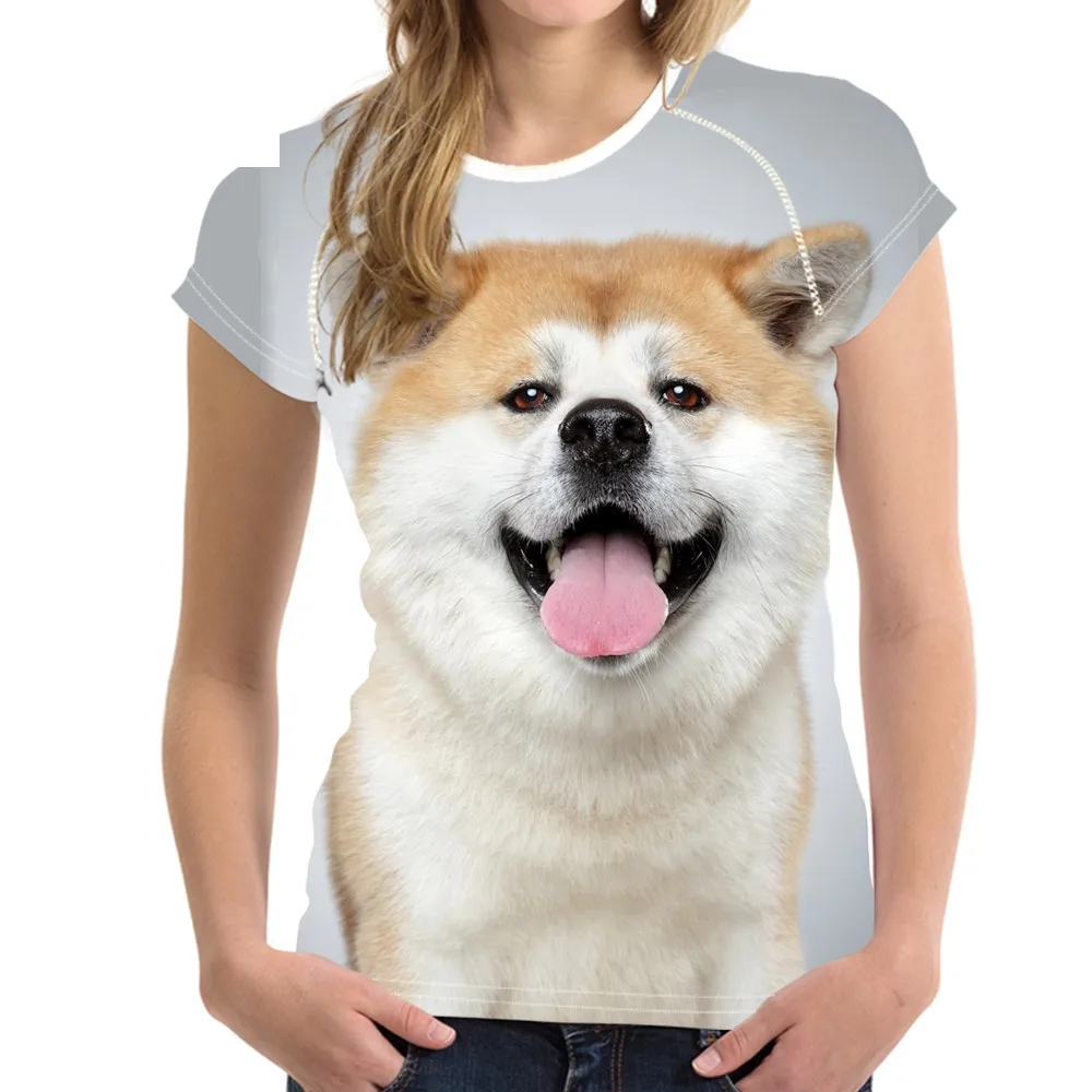 Cute 3D Dog Japanese Akita Print Women Summer T Shirts Harajuku Streetwear Teen Girls Tee Clothing Short Sleeve Tops
Cute 3D Dog Japanese Akita Print Women Summer T Shirts Harajuku Streetwear Teen Girls Tee Clothing Short Sleeve Tops