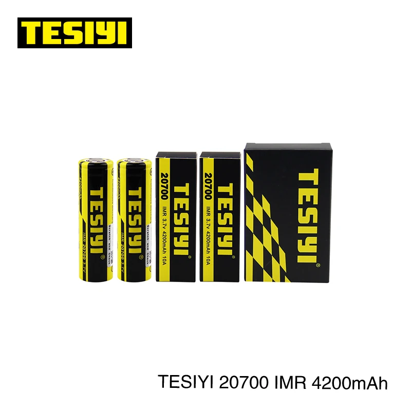 2pcs Hot Sale high Safety Rechargeable Tesiyi 20700 Battery IMR 4200mAh 40A battery fit Ijoy Capo 100W/ Fuchai Squonk 213W Mod
2pcs Hot Sale high Safety Rechargeable Tesiyi 20700 Battery IMR 4200mAh 40A battery fit Ijoy Capo 100W/ Fuchai Squonk 213W Mod