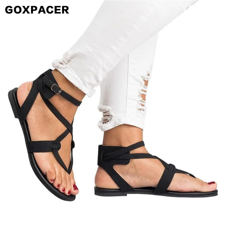 GOXPACER 2019 Fashion Women shoes Retro Hasp Flattie flops Pinch Big yards sandals Summer sandals Crossover strap Free Shipping
GOXPACER 2019 Fashion Women shoes Retro Hasp Flattie flops Pinch Big yards sandals Summer sandals Crossover strap Free Shipping