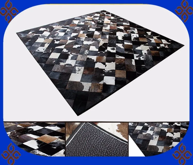 Fashionable art carpet 100% natural genuine cowhide leather colorful floral design carpet
Fashionable art carpet 100% natural genuine cowhide leather colorful floral design carpet