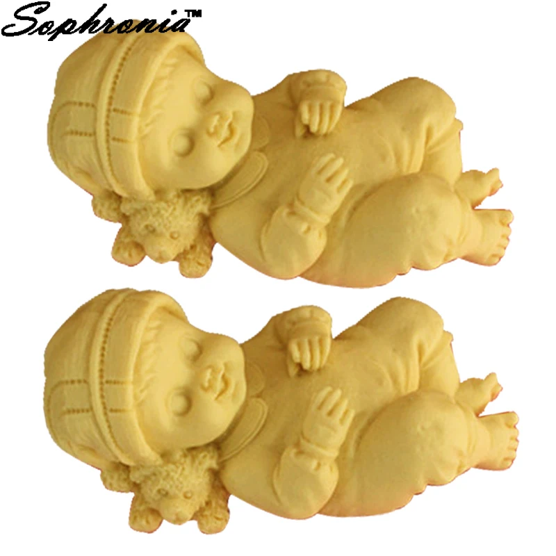 Sophronia Lying Baby Girl&Bear Toy Shape Cute Sleeping New Born Baby Silicone Mould Cake Fondant DIY Tools S016 9.5*5*4.5cm
Sophronia Lying Baby Girl&Bear Toy Shape Cute Sleeping New Born Baby Silicone Mould Cake Fondant DIY Tools S016 9.5*5*4.5cm