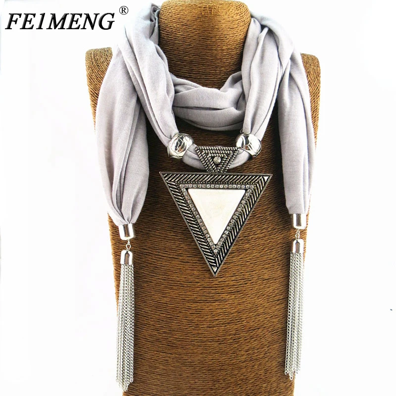 Fashion Pendant Scarf Necklace Triangle Crystal Jewelry Statement Maxi Necklaces For Women Girl Colar Muffler Neckerchief Bijoux 
Fashion Pendant Scarf Necklace Triangle Crystal Jewelry Statement Maxi Necklaces For Women Girl Colar Muffler Neckerchief Bijoux