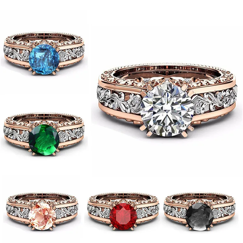 Elegant CZ Ring Jewelry Plated Rose Gold Color Champagne Gem Engagement Wedding Ring for Women Size 5-12 anel feminino X7-M2
Elegant CZ Ring Jewelry Plated Rose Gold Color Champagne Gem Engagement Wedding Ring for Women Size 5-12 anel feminino X7-M2