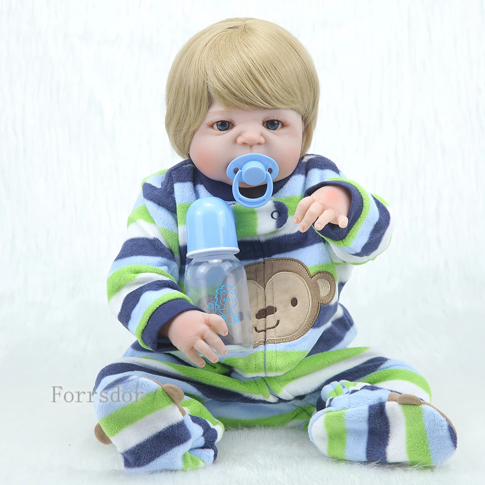 NEW 22inch Full Silicone Reborn Baby Doll Boy Realistic Baby Dolls Soft Vinyl Fashion Dolls Children Toys Bebe Reborn
NEW 22inch Full Silicone Reborn Baby Doll Boy Realistic Baby Dolls Soft Vinyl Fashion Dolls Children Toys Bebe Reborn