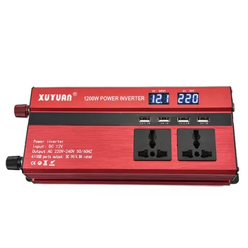 Inverter 12v 220v DC AC Power Inverter Peak Power 1200W Inverter Charger Veicular Car Power Inverter converter 24 v to 220v
Inverter 12v 220v DC AC Power Inverter Peak Power 1200W Inverter Charger Veicular Car Power Inverter converter 24 v to 220v