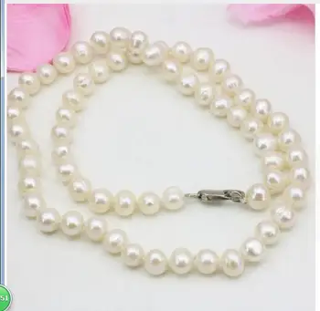 Gift Freshwater beads jewelry Natural necklace White 7-8MM cultured natural pearl nearround beads bts diy choker
Gift Freshwater beads jewelry Natural necklace White 7-8MM cultured natural pearl nearround beads bts diy choker