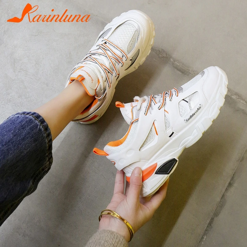 KARINLUNA 2019 Brand New Dad Shoes INS Hot Lace Up Flat Platform Sneakers Shoes Woman Casual Party Spring Autumn Flats
KARINLUNA 2019 Brand New Dad Shoes INS Hot Lace Up Flat Platform Sneakers Shoes Woman Casual Party Spring Autumn Flats