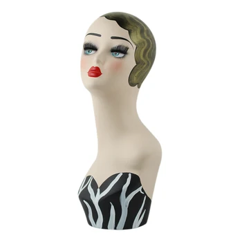Hand Painted Fiberglass Mannequin Head For Wigs Display
Hand Painted Fiberglass Mannequin Head For Wigs Display