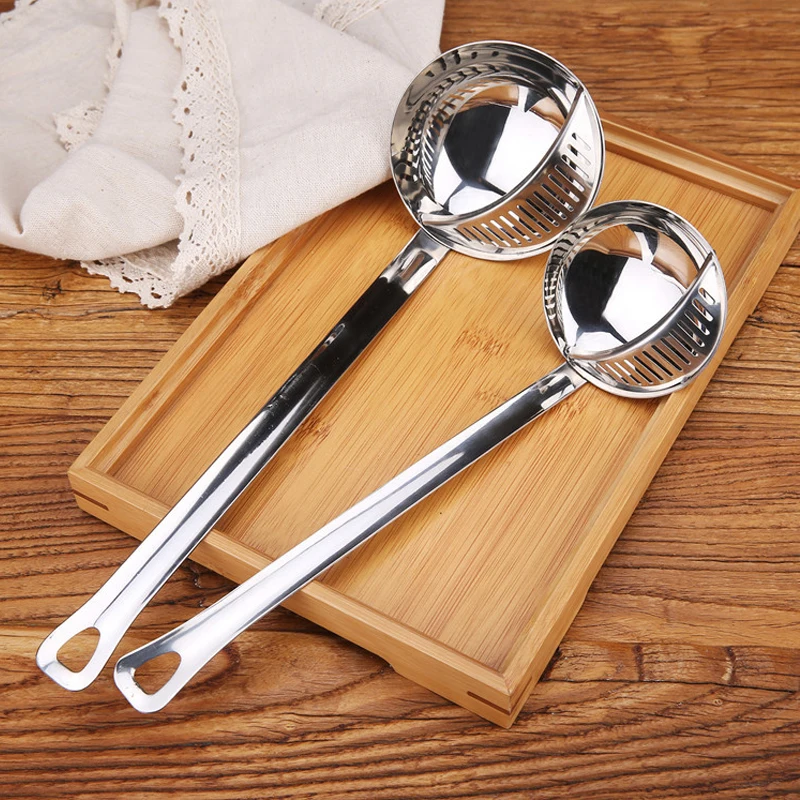 Stainless steel hot pot spoon double-use long handle colander set anti-hot cooking spoon filter hole kitchen supplies
Stainless steel hot pot spoon double-use long handle colander set anti-hot cooking spoon filter hole kitchen supplies