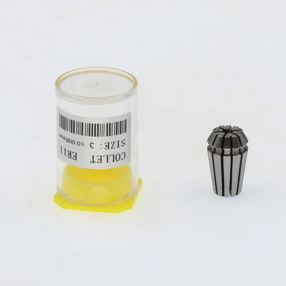 ER11-3. ER Collet. Accuracy: 0.008mm. Gripping tool. Collet. CNC Collet. Very high accuracy. Clamping range: 2.5-3.0. ER11-3 ER11-3. ER Collet. Accuracy: 0.008mm. Gripping tool. Collet. CNC Collet. Very high accuracy. Clamping range: 2.5-3.0. ER11-3<br><br>Aliexpress