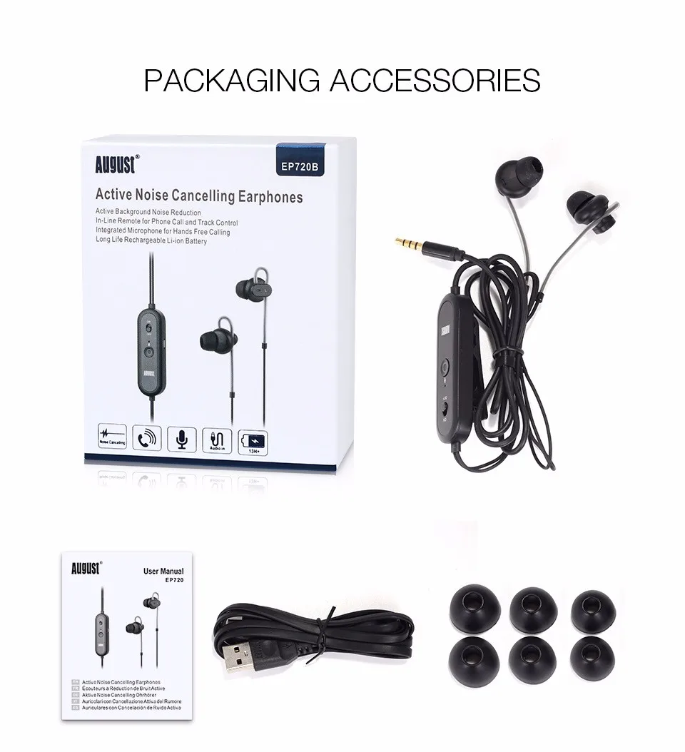 EP720 Active Noise Cancelling Earphone