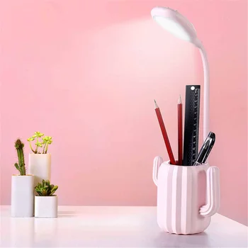 NEWKBO creative cactus LED night light USB charging touch switch folding table lamp student household with pen storage shelf
NEWKBO creative cactus LED night light USB charging touch switch folding table lamp student household with pen storage shelf