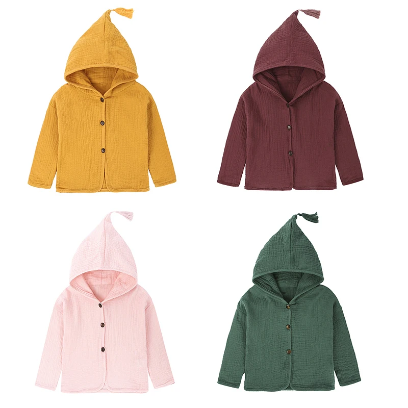 Fashion Tassel Baby Girls Boys Coat 1 2 3 4 Years Kids Solid Hooded Jacket Clothing For Girls Spring Autumn Kids Boy Cotton Coat
Fashion Tassel Baby Girls Boys Coat 1 2 3 4 Years Kids Solid Hooded Jacket Clothing For Girls Spring Autumn Kids Boy Cotton Coat