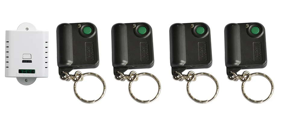 AC85V 110V 120V 220V 250V 1CH Remote Control Garage Door RF Wireless Switch System 4X Transmitter +1 X Receiver | Электроника