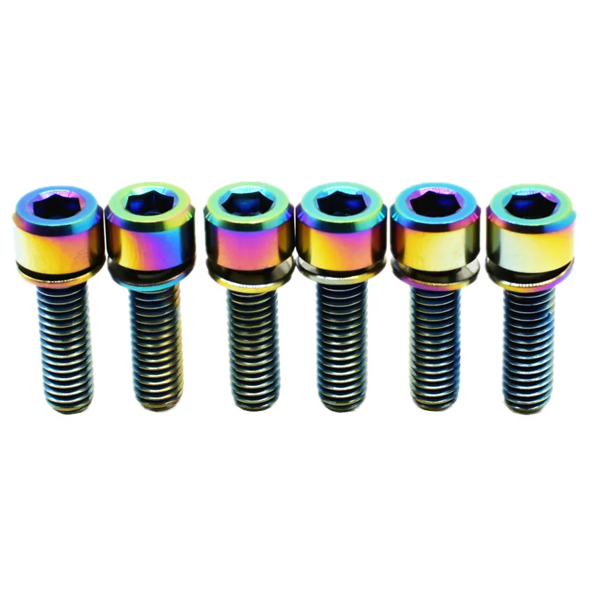 M6 x20/25/35mm Titanium Bolt for Stem Brake Clutch Hub Set Ti BoltsCaptive Washer Hexagon Socket Ti Screws Ti Fastener 6 pcs
M6 x20/25/35mm Titanium Bolt for Stem Brake Clutch Hub Set Ti BoltsCaptive Washer Hexagon Socket Ti Screws Ti Fastener 6 pcs