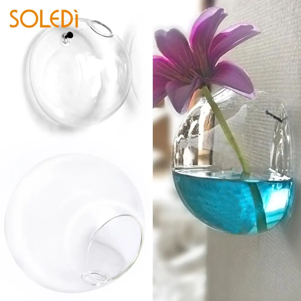 8cm Wall Hang Glass Flower Vase Terrarium Semicircular Home Garden Decor Ball Hanging Glass Spherical Transparent Vase
8cm Wall Hang Glass Flower Vase Terrarium Semicircular Home Garden Decor Ball Hanging Glass Spherical Transparent Vase