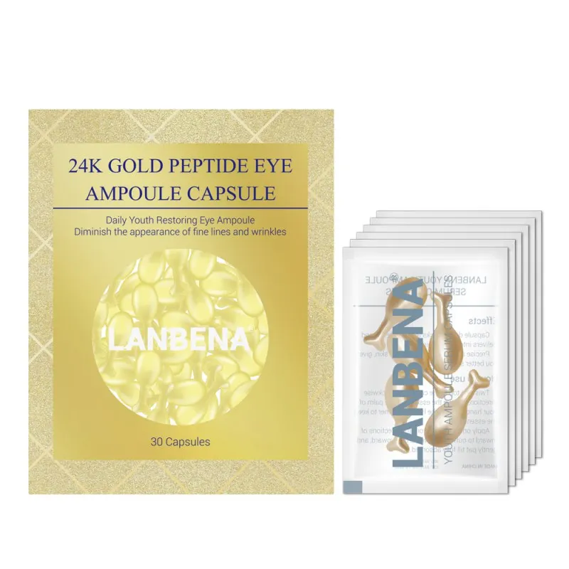 24K Gold Peptide Wrinkles Eye Ampoule Capsule Eye Serum Fine Lines Dark Circle Anti-Aging Eye Patches Eye Cream 30 Grain 2018
24K Gold Peptide Wrinkles Eye Ampoule Capsule Eye Serum Fine Lines Dark Circle Anti-Aging Eye Patches Eye Cream 30 Grain 2018