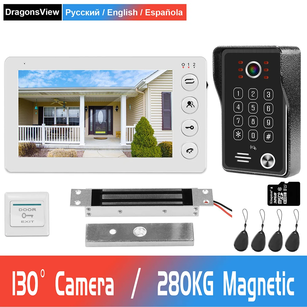 Video Intercom Home Security Access Control System with Wide Angle Doorbell Camera Electromagnetic Lock 3A Power Supply Control
Video Intercom Home Security Access Control System with Wide Angle Doorbell Camera Electromagnetic Lock 3A Power Supply Control