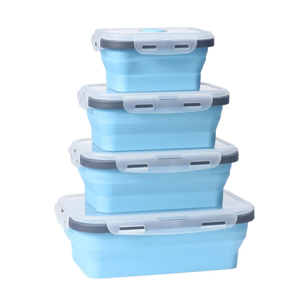 4Pcs Collapsible Portable Eco-Friendly Lunch Box Silicone Folding Bento Box for Food Dinnerware Food Container Bowl For Children
4Pcs Collapsible Portable Eco-Friendly Lunch Box Silicone Folding Bento Box for Food Dinnerware Food Container Bowl For Children