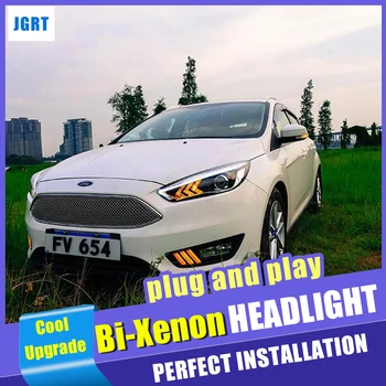 Car styling Mustang design For ford focus head lamps 2015-2018 bi-xenon lens HID KIT headlights led drl led turn lights
Car styling Mustang design For ford focus head lamps 2015-2018 bi-xenon lens HID KIT headlights led drl led turn lights