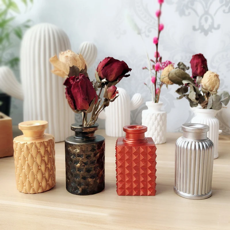 Mini 3D Wine Bottle Vase Silicone Molds Stereo DIY Gypsum Silicone Mold Home Decoration Pot Clay Crafts Plaster Molds 4 designs
Mini 3D Wine Bottle Vase Silicone Molds Stereo DIY Gypsum Silicone Mold Home Decoration Pot Clay Crafts Plaster Molds 4 designs