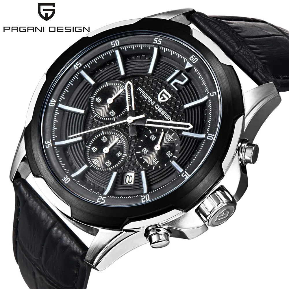 PAGANI DESIGN Brand Chronograph Watch Men Luxury Sport Watch Male Waterproof Leather Quartz Wrist Watch Men Clock horloges PAGANI DESIGN Brand Chronograph Watch Men Luxury Sport Watch Male Waterproof Leather Quartz Wrist Watch Men Clock horloges<br><br>Aliexpress