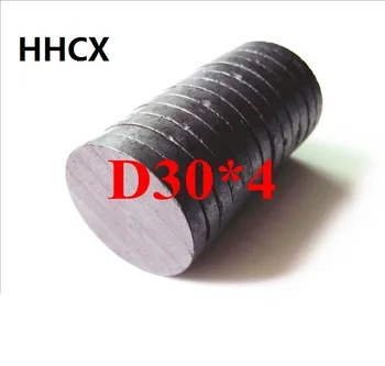 

5pcs/lot Y30 Disk Ferrite Magnet 30*4 mm Permanent magnet 30mm x 4mm Black Round Speaker 30x4 mm