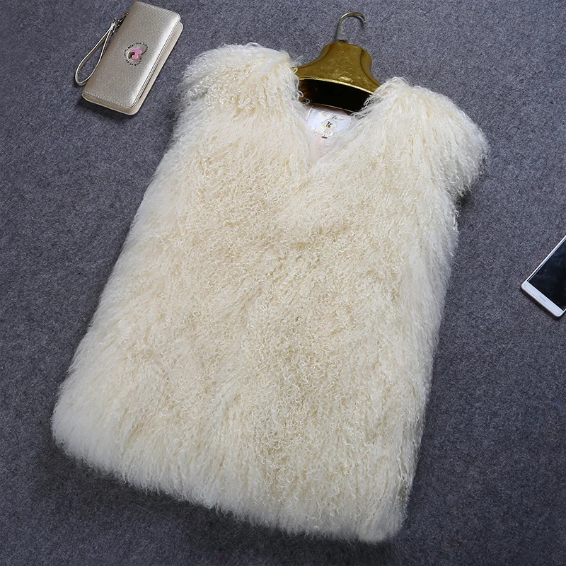 Casual Real Sheep Fur Vest Women Sleeveless Mongolia Coat Autumn Winter Jackets With Pocket Elegant Natural Fur Waistcoats Vests
Casual Real Sheep Fur Vest Women Sleeveless Mongolia Coat Autumn Winter Jackets With Pocket Elegant Natural Fur Waistcoats Vests